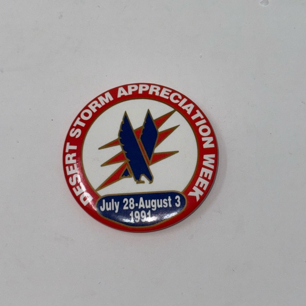 American Airlines Desert Storm Appreciation Week 1991 Pin